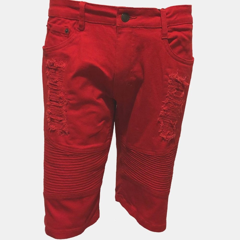 Maxi Milian denim short / Color: Red